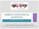 Webinar: Embryo Adoption: Dispelling the Myths